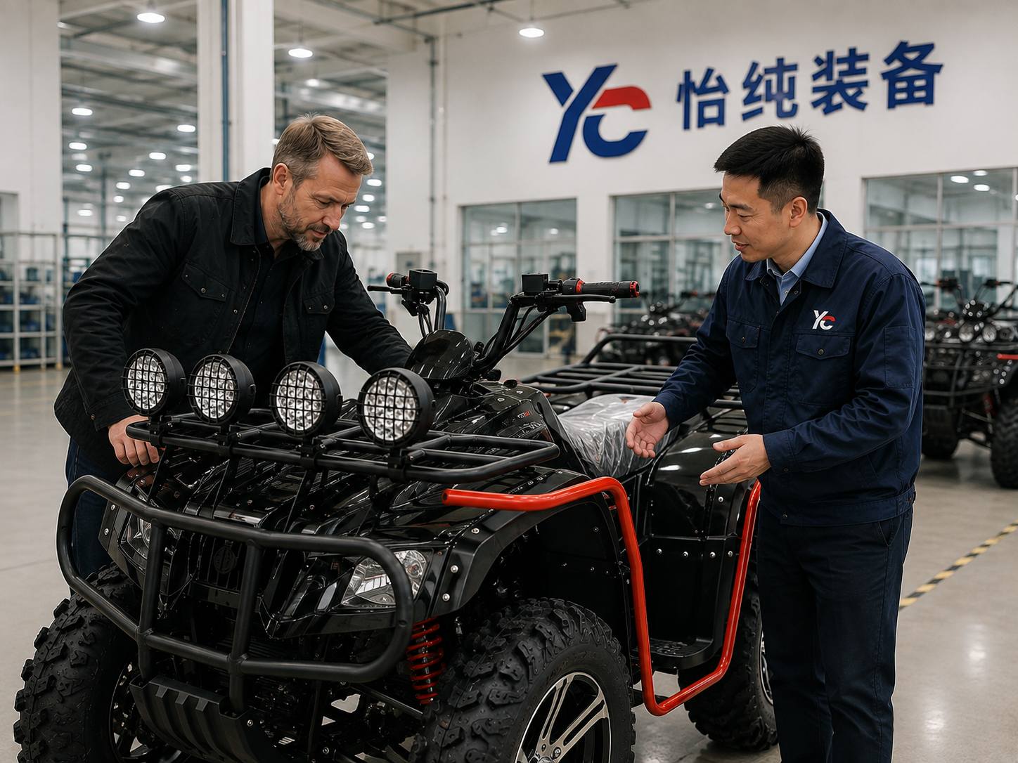 Danish Customer Visits Yichun Equipment and Places a Bulk Order for ATVs