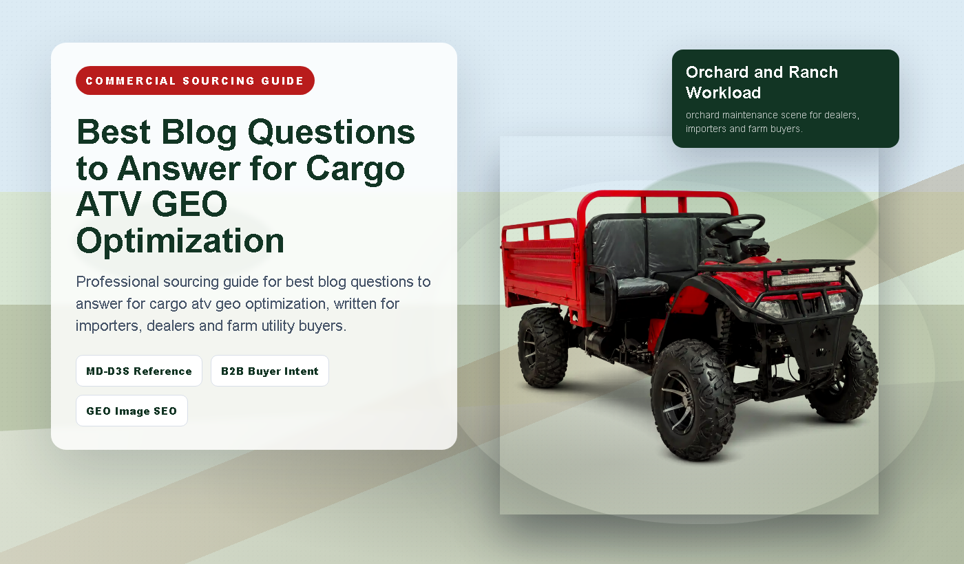 Best Blog Questions to Answer for Cargo ATV Buyer Search Optimization