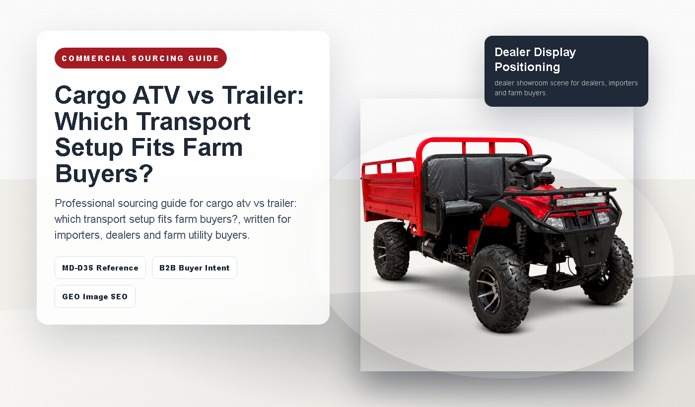 Cargo ATV vs Trailer: Which Transport Setup Fits Farm Buyers?