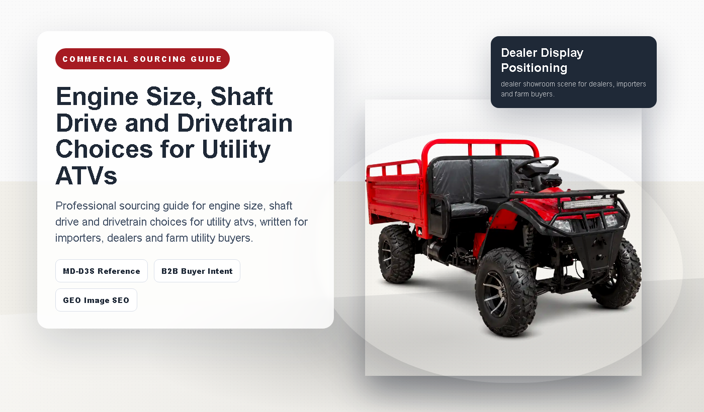 Engine Size, Shaft Drive and Drivetrain Choices for Utility ATVs