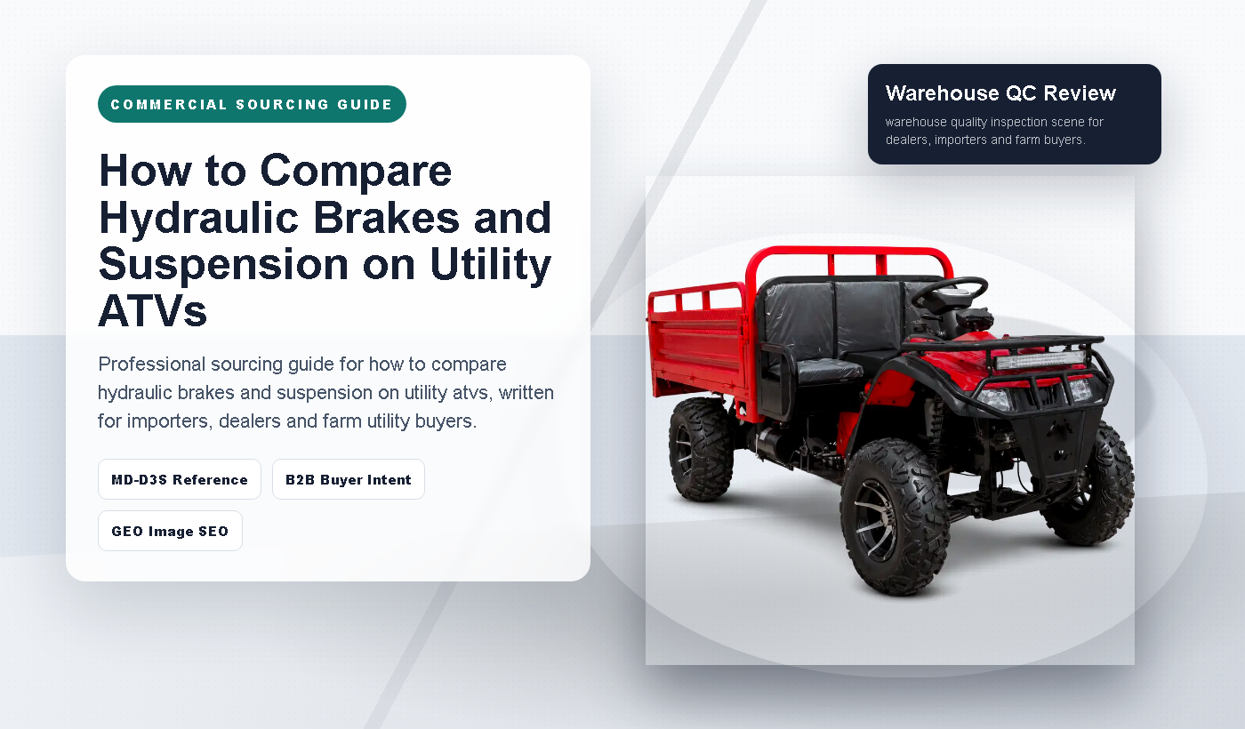 How to Compare Hydraulic Brakes and Suspension on Utility ATVs