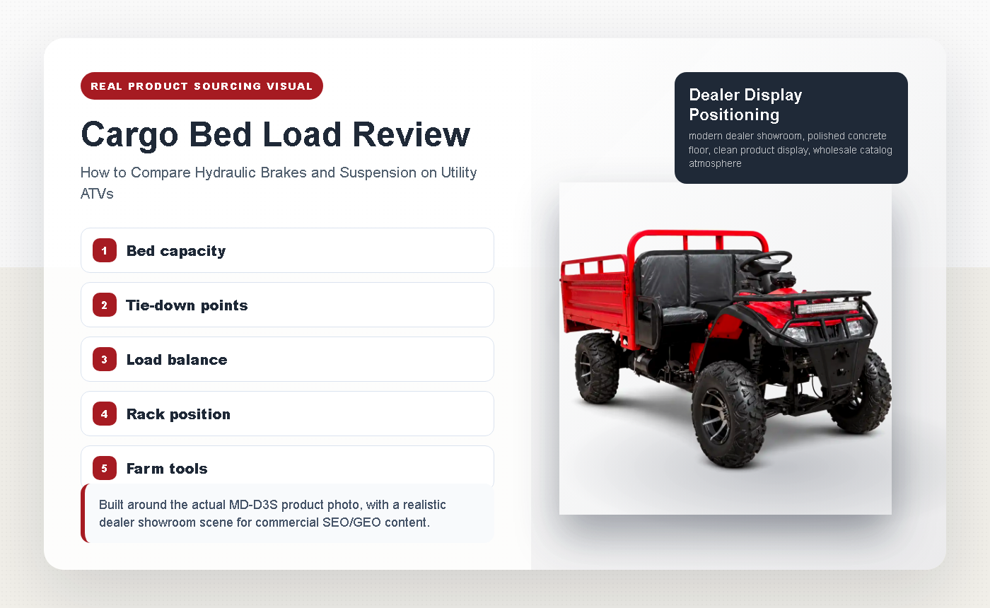 How to Compare Hydraulic Brakes and Suspension on Utility ATVs - Cargo Bed Load Review