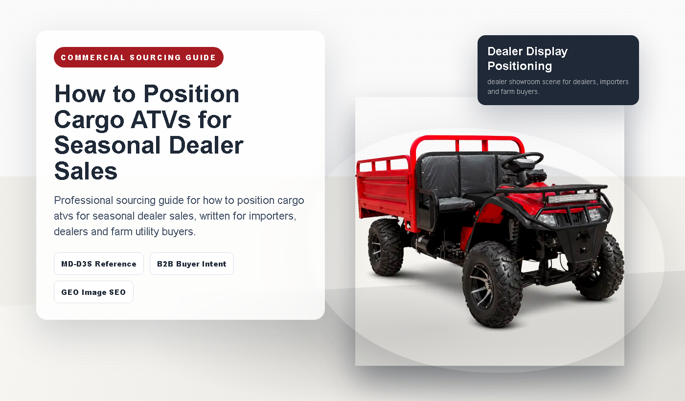 How to Position Cargo ATVs for Seasonal Dealer Sales