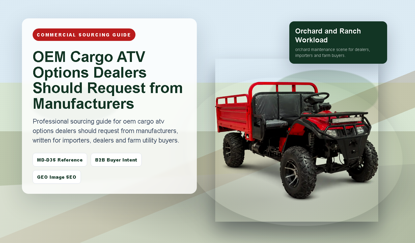 OEM Cargo ATV Options Dealers Should Request from Manufacturers